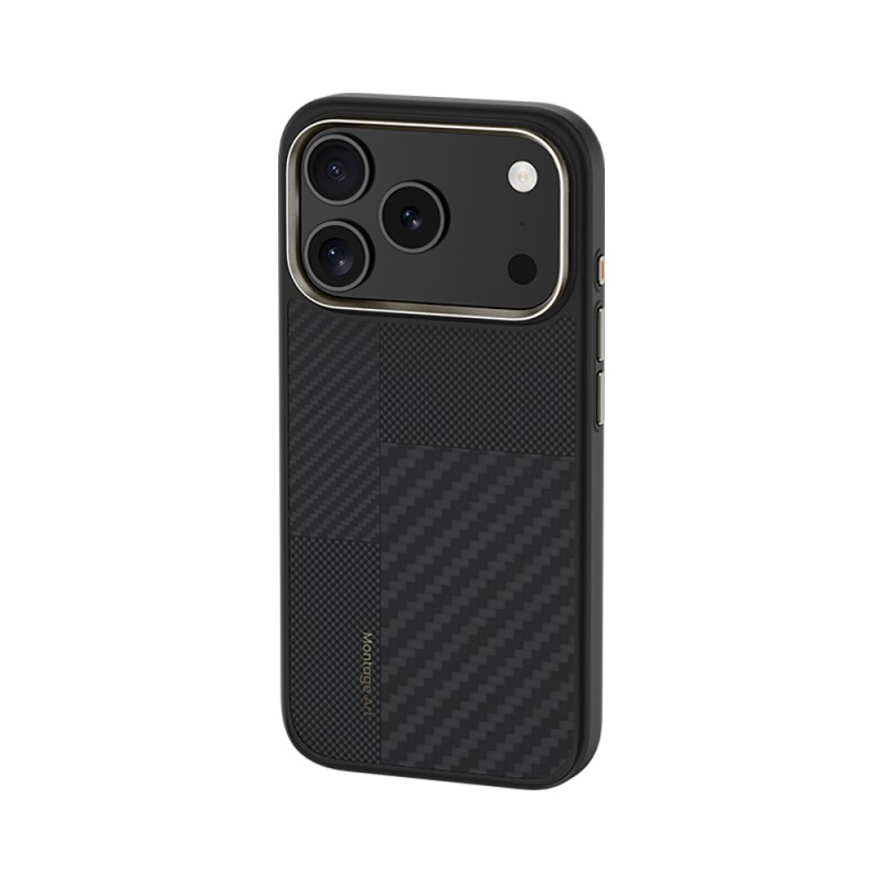 Apple iPhone 17 Pro Case Carbon Fiber Benks Montage Hybrid ArmorPro Kevlar Cover with M-safe Charging Feature - 3