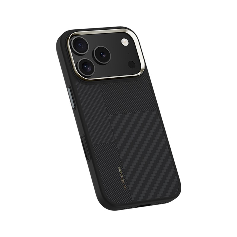 Apple iPhone 17 Pro Case Carbon Fiber Benks Montage Hybrid ArmorPro Kevlar Cover with M-safe Charging Feature - 4