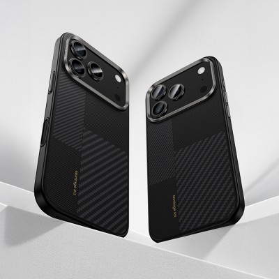 Apple iPhone 17 Pro Case Carbon Fiber Benks Montage Hybrid ArmorPro Kevlar Cover with M-safe Charging Feature - 6