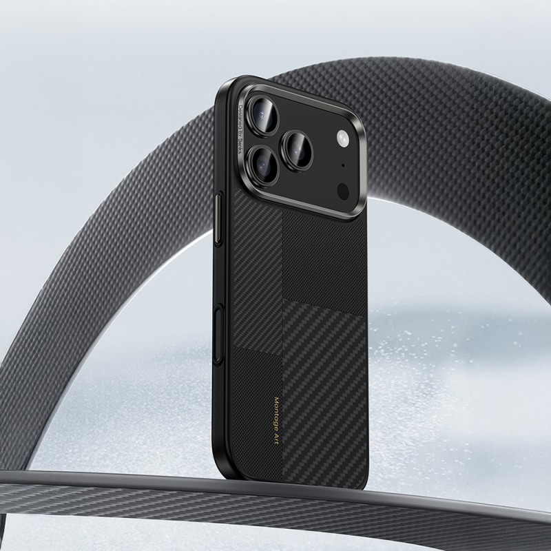Apple iPhone 17 Pro Case Carbon Fiber Benks Montage Hybrid ArmorPro Kevlar Cover with M-safe Charging Feature - 8
