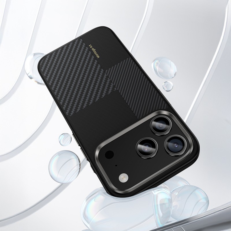 Apple iPhone 17 Pro Case Carbon Fiber Benks Montage Hybrid ArmorPro Kevlar Cover with M-safe Charging Feature - 9