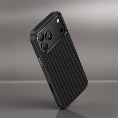 Apple iPhone 17 Pro Case Carbon Fiber M-Safe Charging Feature Benks Hybrid ArmorPro 600D Kevlar Cover - 6