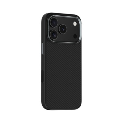 Apple iPhone 17 Pro Case Carbon Fiber M-Safe Charging Feature Benks Hybrid ArmorPro 600D Kevlar Cover - 5