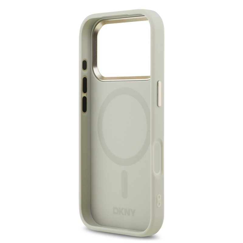 Apple iPhone 17 Pro Case DKNY Original Licensed M-safe Charging Feature 3D Printed Checkered Pattern Cover - 9