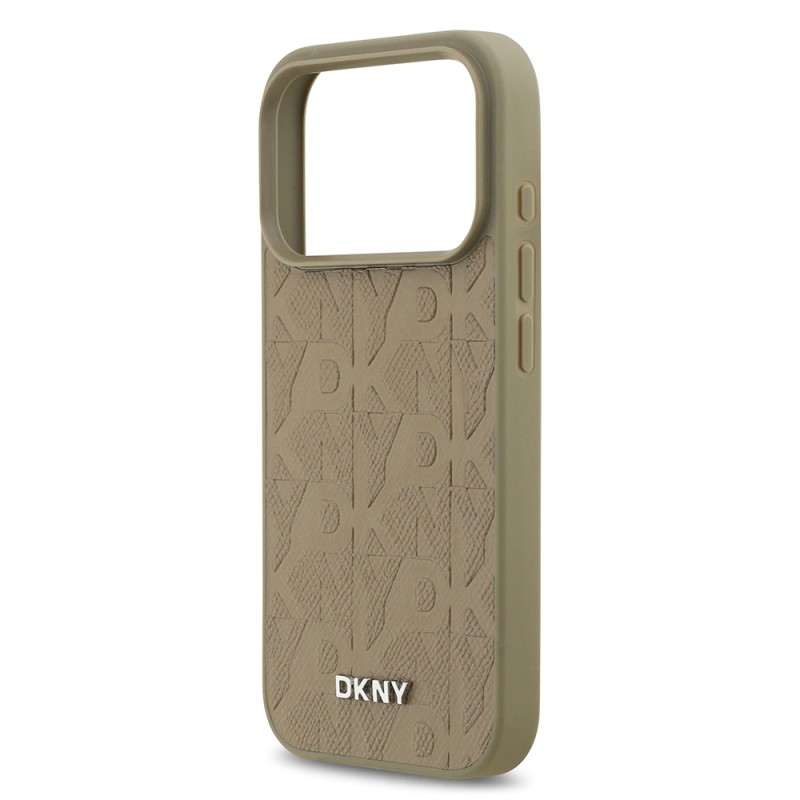 Apple iPhone 17 Pro Case DKNY Original Licensed M-safe Charging Feature 3D Printed Grid Pattern Cover - 8
