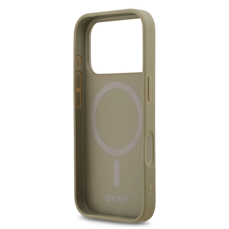 Apple iPhone 17 Pro Case DKNY Original Licensed M-safe Charging Feature 3D Printed Grid Pattern Cover - 9