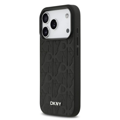 Apple iPhone 17 Pro Case DKNY Original Licensed M-safe Charging Feature 3D Printed Grid Pattern Cover - 11