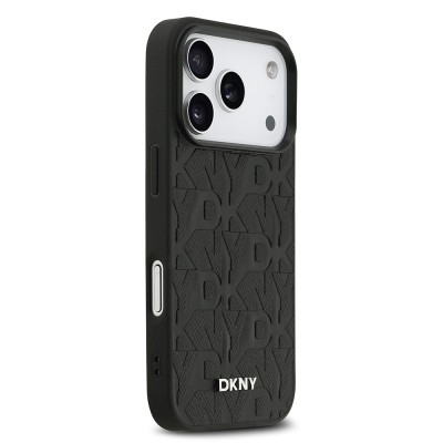 Apple iPhone 17 Pro Case DKNY Original Licensed M-safe Charging Feature 3D Printed Grid Pattern Cover - 13