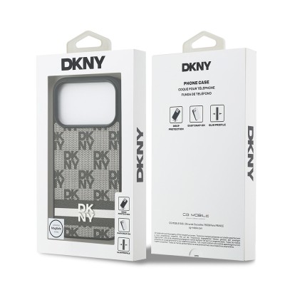 Apple iPhone 17 Pro Case DKNY Original Licensed M-safe Charging Feature 3D Printed Metal Logo Cover - 9