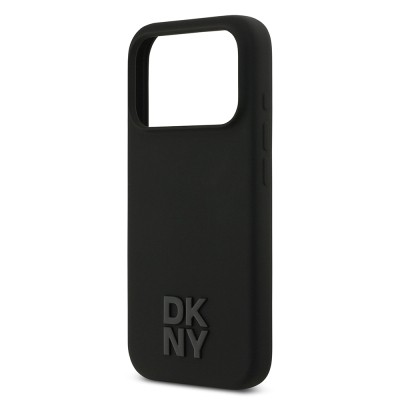 Apple iPhone 17 Pro Case DKNY Original Licensed M-Safe Charging Feature Metal Logo Silicone Cover - 8