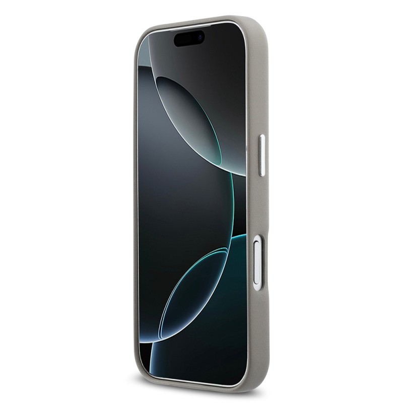 Apple iPhone 17 Pro Case DKNY Original Licensed M-safe Charging Feature PU Large Vertical Logo Cover - 22