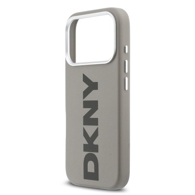 Apple iPhone 17 Pro Case DKNY Original Licensed M-safe Charging Feature PU Large Vertical Logo Cover - 23