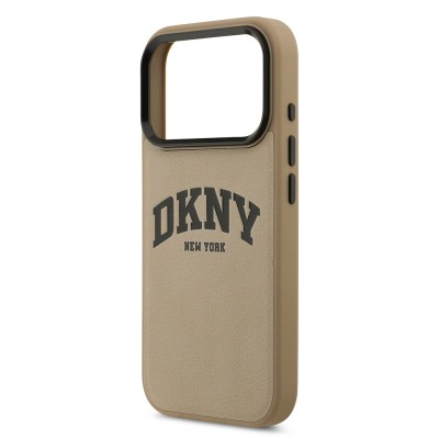Apple iPhone 17 Pro Case DKNY Original Licensed M-safe Charging Feature PU Leather Embossed Cover - 15