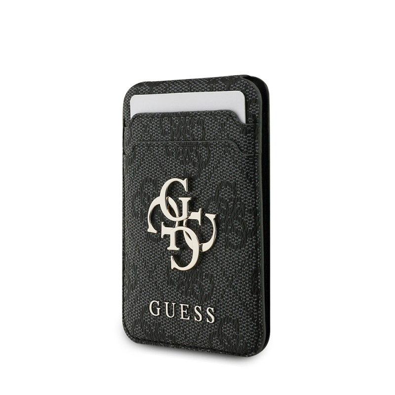 Apple iPhone 17 Pro Case Guess Original Licensed M-safe Charging Case with Strap and 4G Logo Card Holder - 11