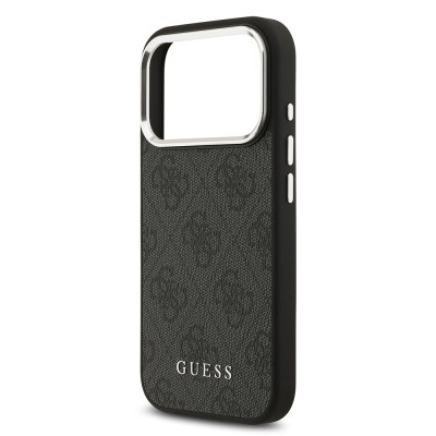 Apple iPhone 17 Pro Case Guess Original Licensed M-safe Charging Feature 4G Classic Text Logo Cover - 8