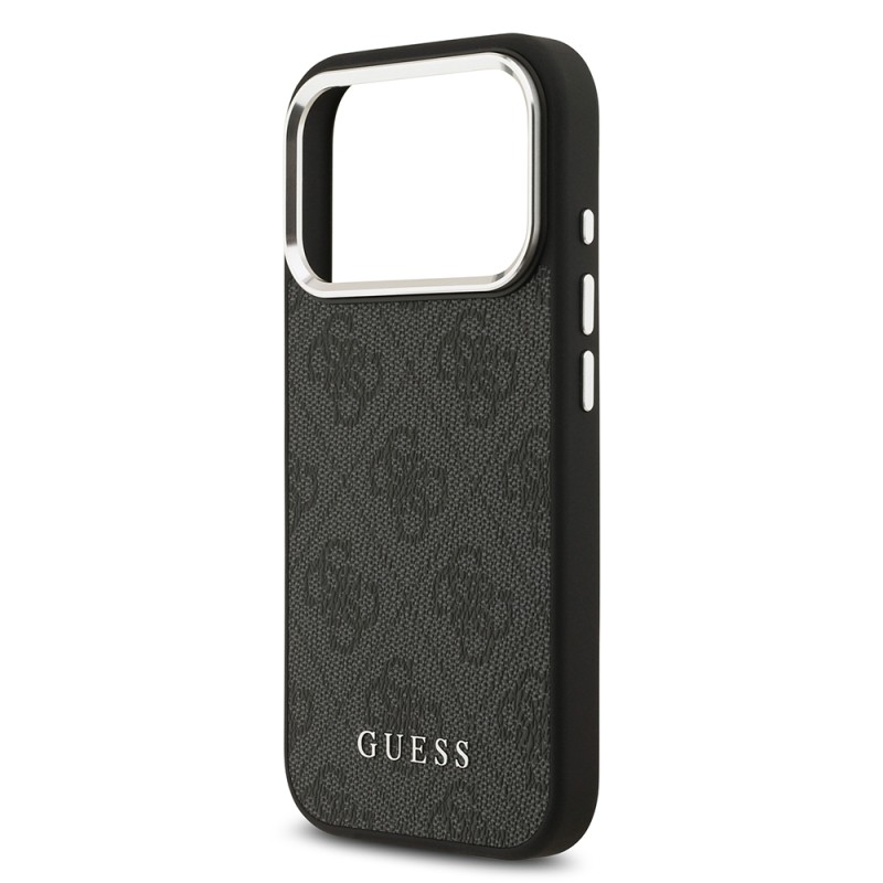 Apple iPhone 17 Pro Case Guess Original Licensed M-safe Charging Feature 4G Classic Text Logo Cover - 8