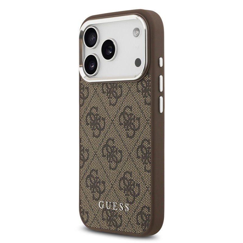 Apple iPhone 17 Pro Case Guess Original Licensed M-safe Charging Feature 4G Classic Text Logo Cover - 10
