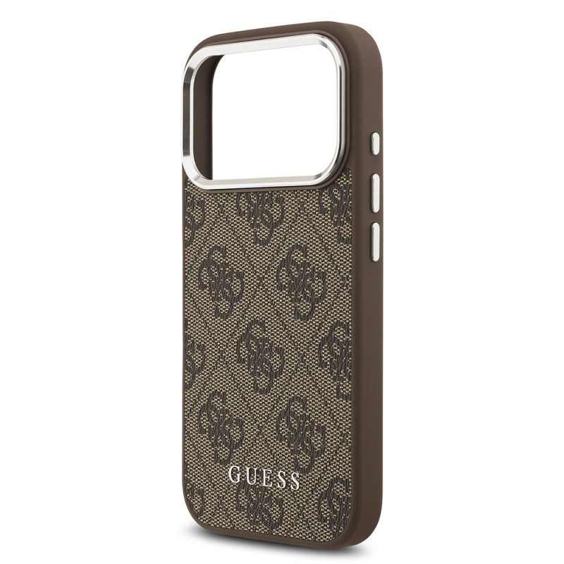 Apple iPhone 17 Pro Case Guess Original Licensed M-safe Charging Feature 4G Classic Text Logo Cover - 14