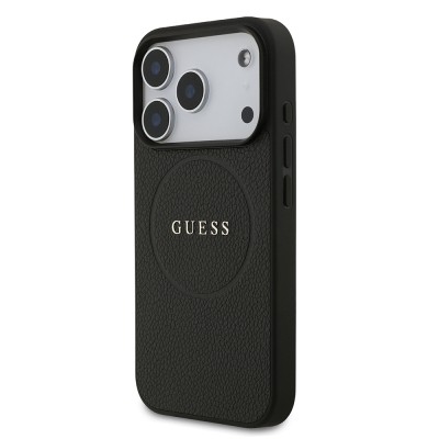 Apple iPhone 17 Pro Case Guess Original Licensed M-safe Charging Feature Logo PU Leather Cover  - 3