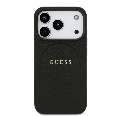 Apple iPhone 17 Pro Case Guess Original Licensed M-safe Charging Feature Logo PU Leather Cover  - 4