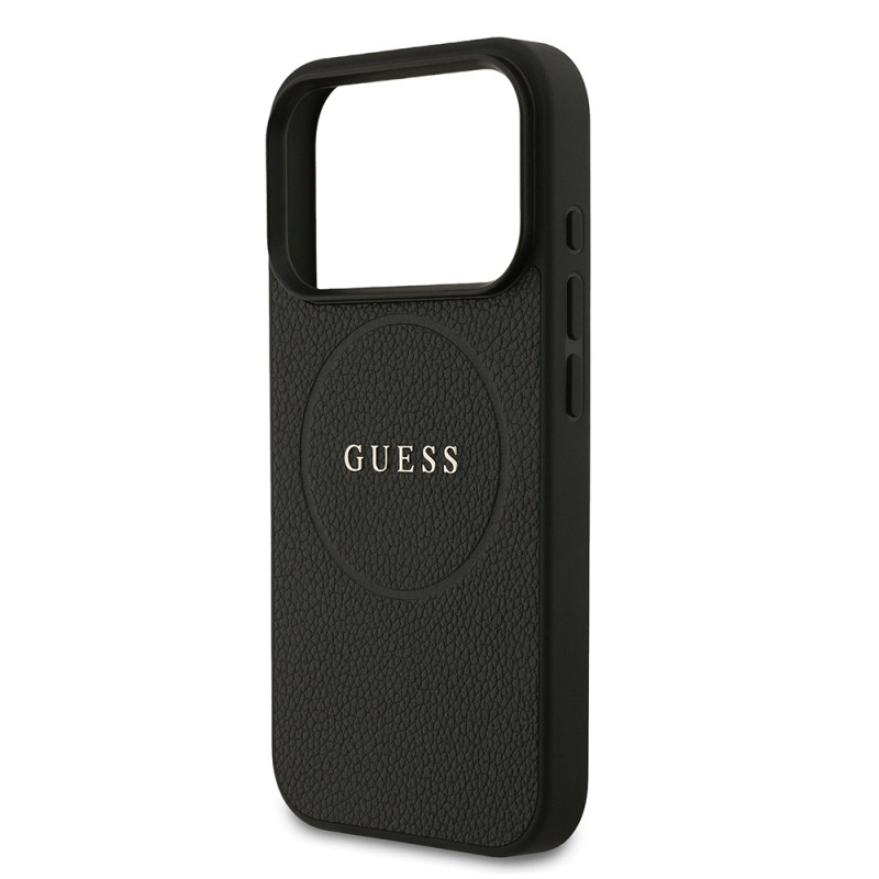 Apple iPhone 17 Pro Case Guess Original Licensed M-safe Charging Feature Logo PU Leather Cover  - 7