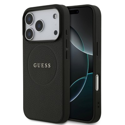 Apple iPhone 17 Pro Case Guess Original Licensed M-safe Charging Feature Logo PU Leather Cover  - 1