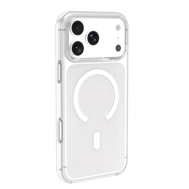 Apple iPhone 17 Pro Case IC Chip Zore Wireless Charging Transparent Original Cover - 3
