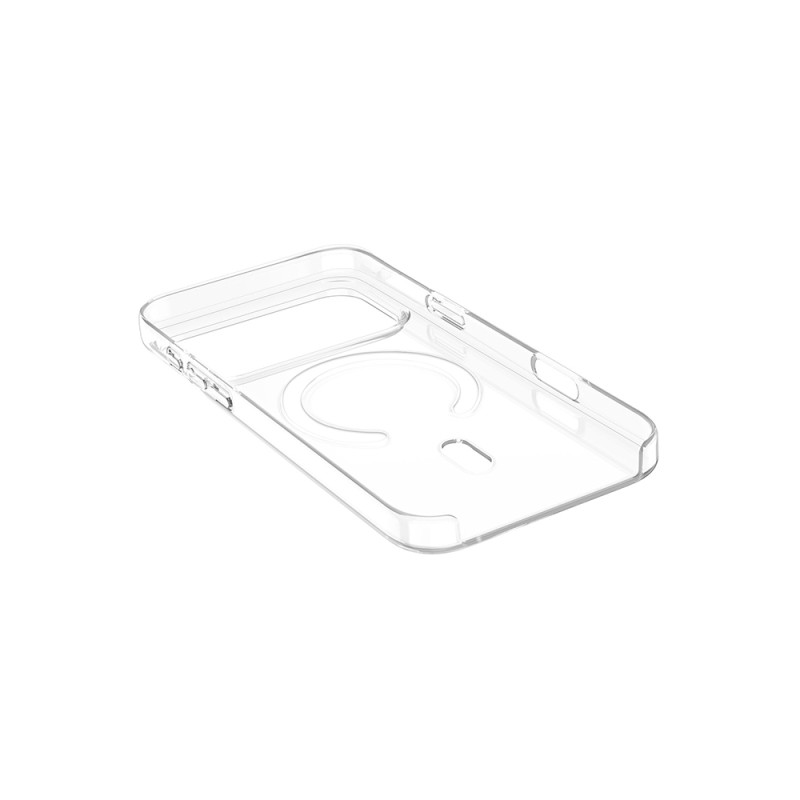 Apple iPhone 17 Pro Case IC Chip Zore Wireless Charging Transparent Original Cover - 6