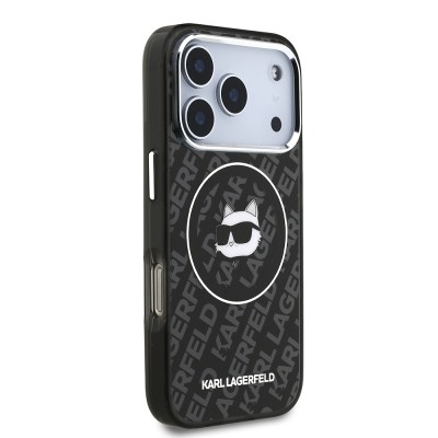 Apple iPhone 17 Pro Case Karl Lagerfeld Original Licensed IML Printed Choupette Heads Cover - 5