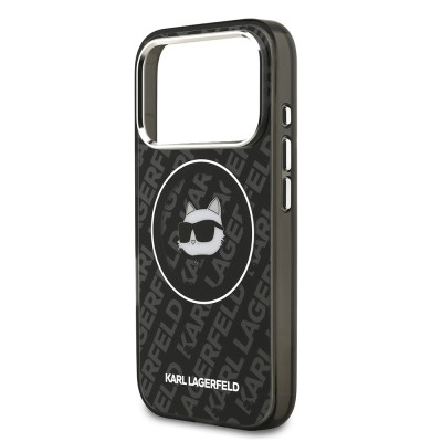 Apple iPhone 17 Pro Case Karl Lagerfeld Original Licensed IML Printed Choupette Heads Cover - 7