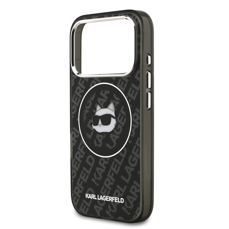 Apple iPhone 17 Pro Case Karl Lagerfeld Original Licensed IML Printed Choupette Heads Cover - 7