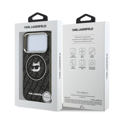 Apple iPhone 17 Pro Case Karl Lagerfeld Original Licensed IML Printed Choupette Heads Cover - 9