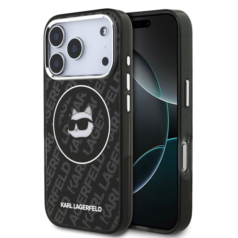 Apple iPhone 17 Pro Case Karl Lagerfeld Original Licensed IML Printed Choupette Heads Cover - 2