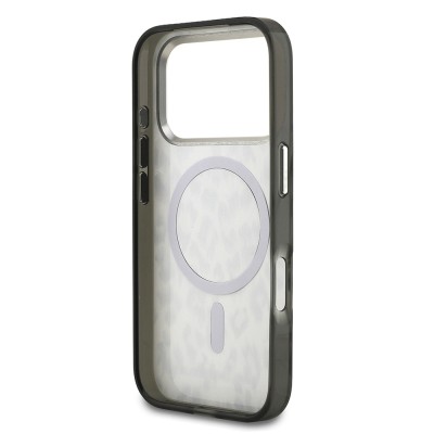 Apple iPhone 17 Pro Case Karl Lagerfeld Original Licensed M-Safe Charging Feature IML Leopard Print Cover - 9