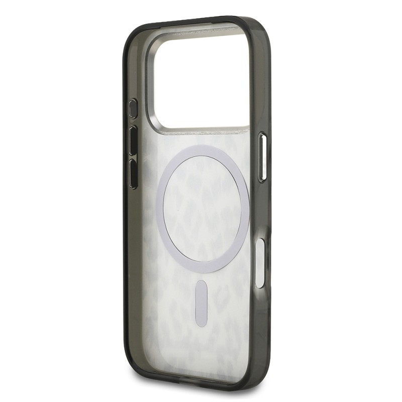 Apple iPhone 17 Pro Case Karl Lagerfeld Original Licensed M-Safe Charging Feature IML Leopard Print Cover - 9
