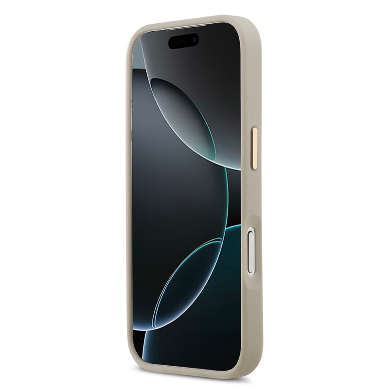 Apple iPhone 17 Pro Case Lacoste Original Licensed M-safe Charging Feature Champs Elysees PU Leather Design Cover - 8