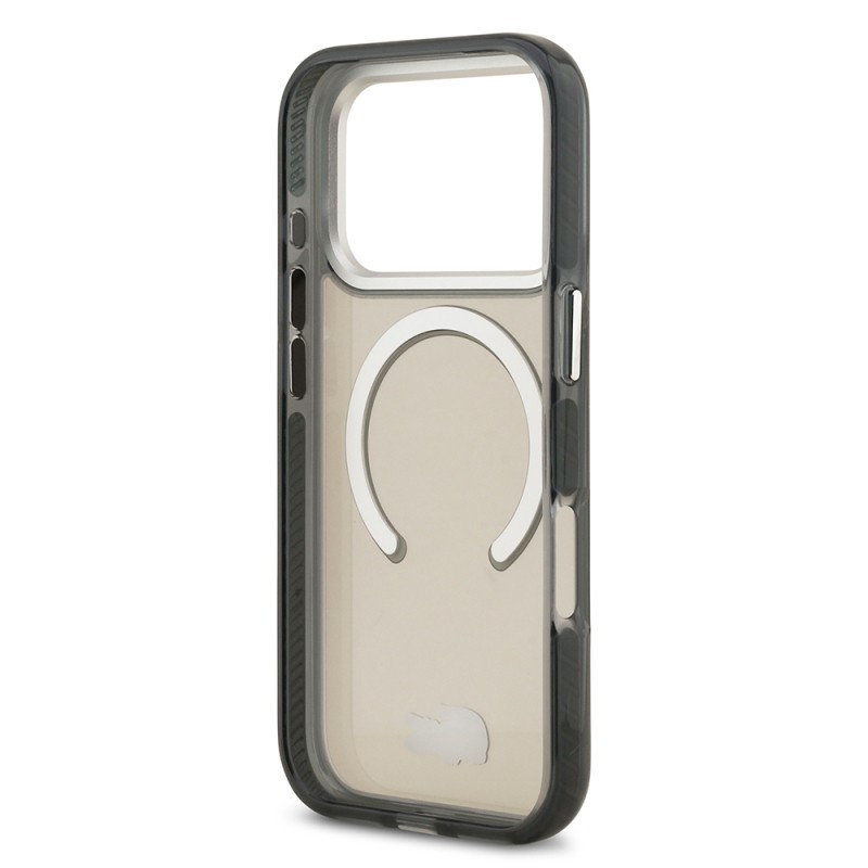 Apple iPhone 17 Pro Case Lacoste Original Licensed M-Safe Charging Feature Iconic Crocodile Logo Frosted Cover - 22