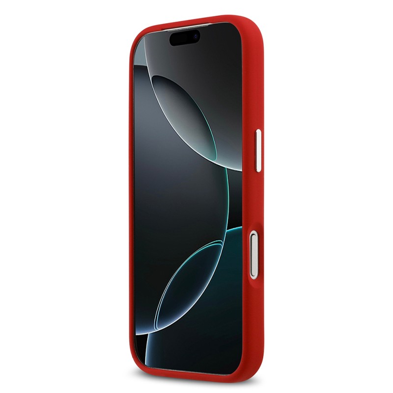 Apple iPhone 17 Pro Case Lacoste Original Licensed M-Safe Charging Feature Iconic Logo Metal Camera Frame Silicone Cover - 9