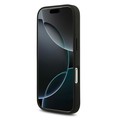 Apple iPhone 17 Pro Case Lacoste Original Licensed M-Safe Charging Feature PU Leather Design Metal Logo Cover - 5