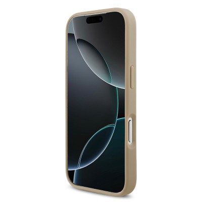 Apple iPhone 17 Pro Case Lacoste Original Licensed M-Safe Charging Feature PU Pique Pattern Metal Logo Card Holder Cover - 26