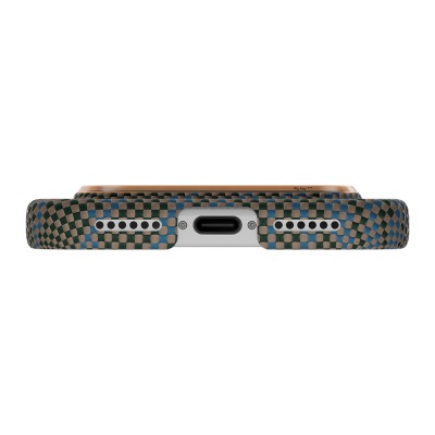 Apple iPhone 17 Pro Case M-safe Charging Enabled Aramid Fiber Pitaka Breath of Veins Series Cover - 9