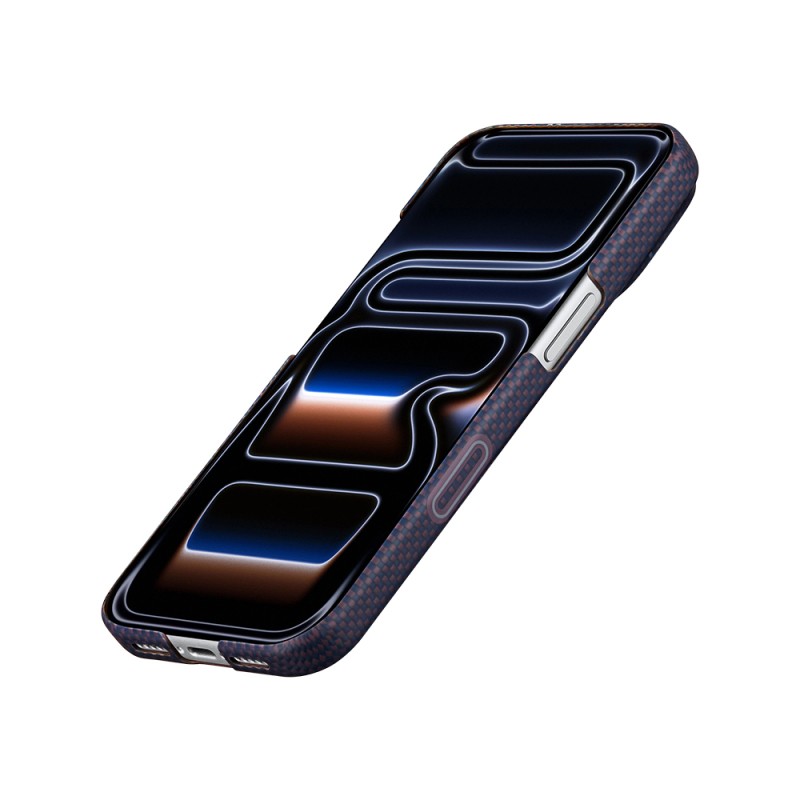 Apple iPhone 17 Pro Case M-safe Charging Enabled Aramid Fiber Pitaka Sakura Hours Series Cover - 11