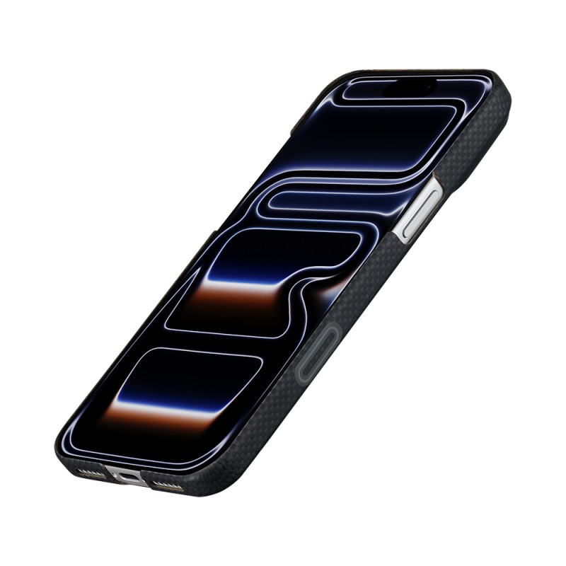 Apple iPhone 17 Pro Case M-safe Charging Enabled Aramid Fiber Pitaka Sakura Hours Series Cover - 9