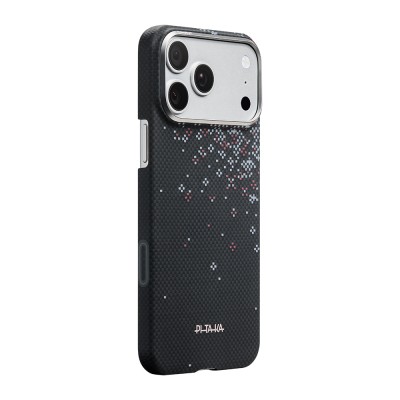 Apple iPhone 17 Pro Case M-safe Charging Enabled Aramid Fiber Pitaka Sakura Hours Series Cover - 6