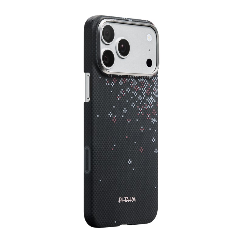 Apple iPhone 17 Pro Case M-safe Charging Enabled Aramid Fiber Pitaka Sakura Hours Series Cover - 6