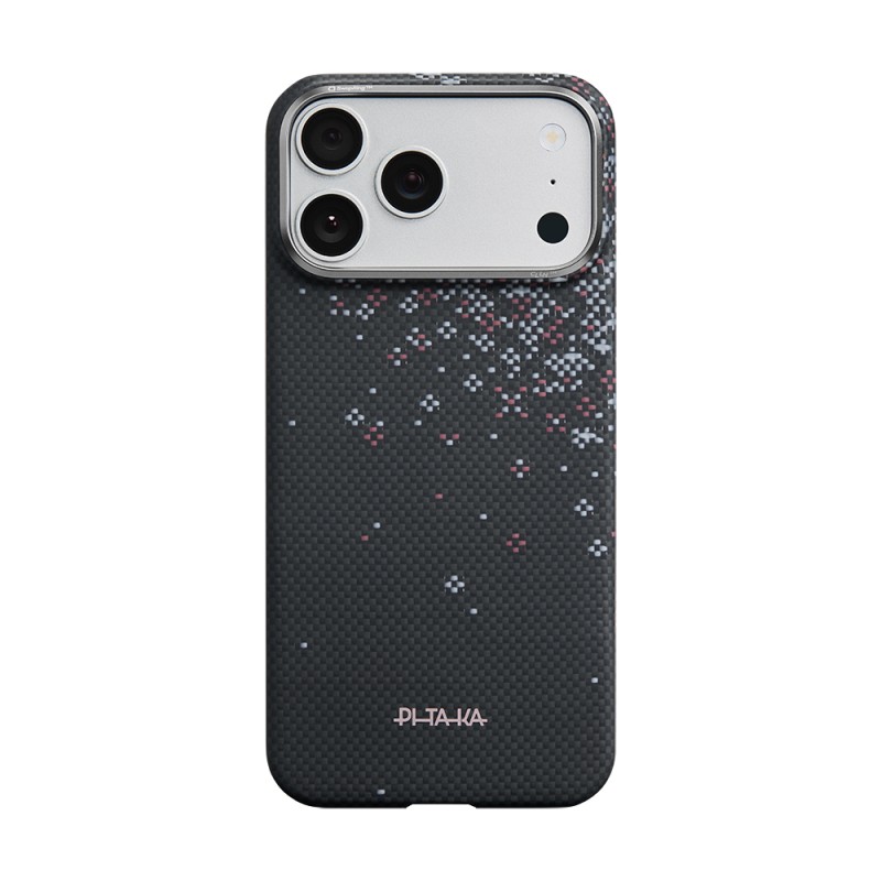 Apple iPhone 17 Pro Case M-safe Charging Enabled Aramid Fiber Pitaka Sakura Hours Series Cover - 2