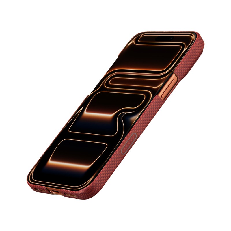 Apple iPhone 17 Pro Case M-safe Charging Enabled Aramid Fiber Pitaka Sakura Hours Series Cover - 18