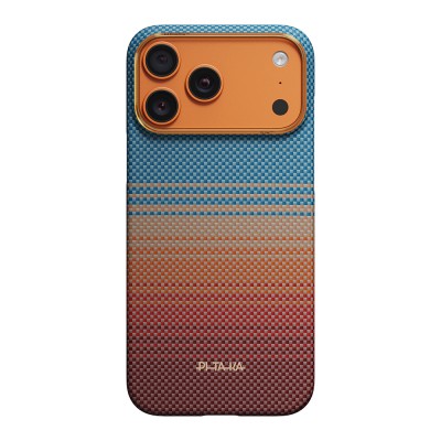 Apple iPhone 17 Pro Case M-safe Charging Enabled Aramid Fiber Pitaka Sunset 2.0 California Dream Series Cover - 2