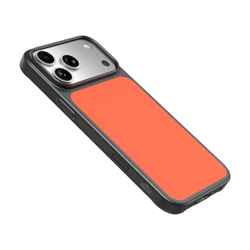 Apple iPhone 17 Pro Case M-Safe Charging Enabled PU Zore Paris Trexo Hard PC Cover - 38