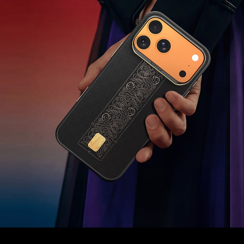 Apple iPhone 17 Pro Case M-safe Charging Enabled Raptic Aramid Dual Rise Series 24K Gold Plated Cover - 11